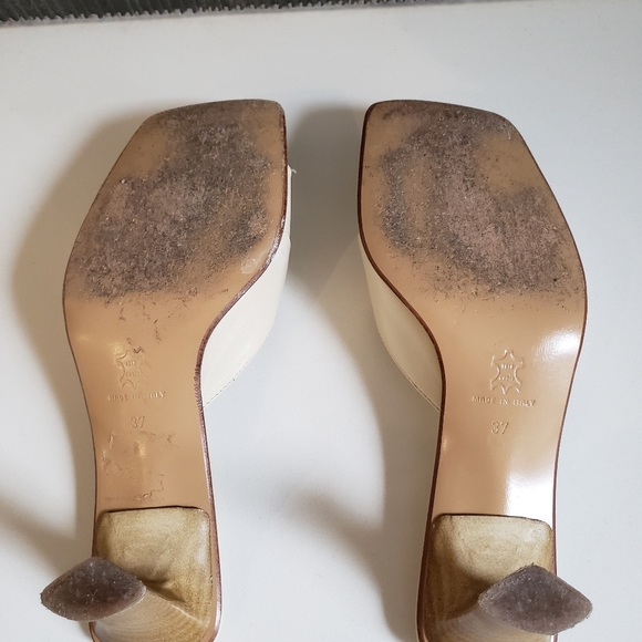 Leather Slip-on Heels - Picture 4 of 10